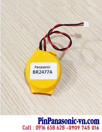 Pin CMOS BR2477A; Pin nuôi nguồn CMOS lithium 3v Panasonic BR2477A (Dây Zắc CẮM) /X.xứ Indonesia